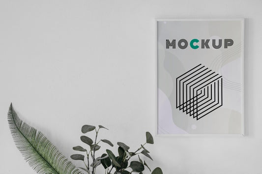 Free Mock Up Frame Top View Psd