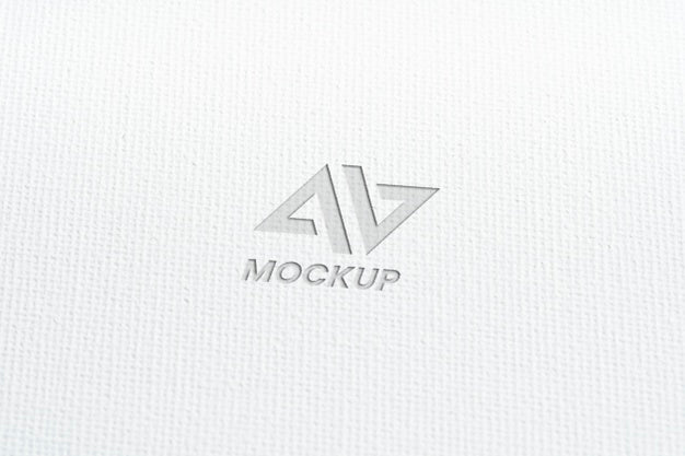 Free Mock-Up Logo Design Business Close-Up Psd