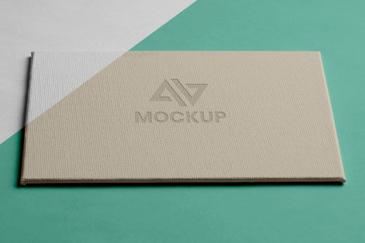 Free Mock-Up Logo Design For Business High View Psd