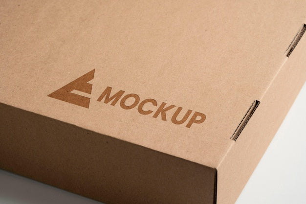 Free Mock-Up Logo Design High View Psd
