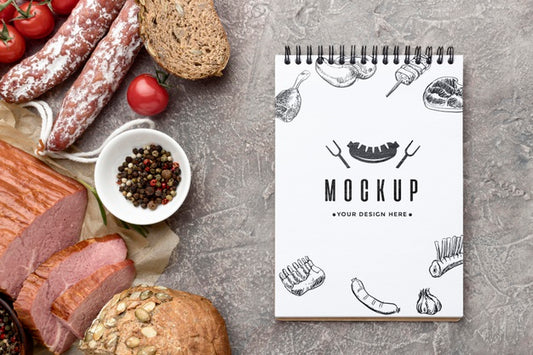 Free Mock-Up Meat Collection Psd