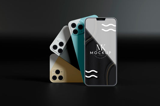 Free Mock-Up New Phone Collection Psd
