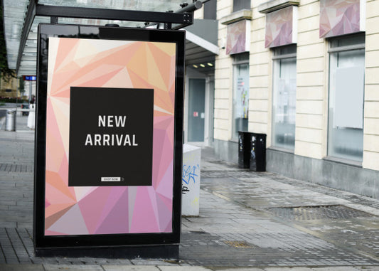 Free Mock Up Of An Advertisement In A Bus Stop Psd
