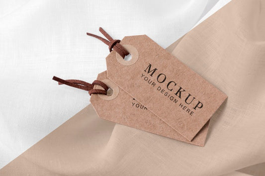 Free Mock-Up Of Clothing Labels On Soft Fabric Psd