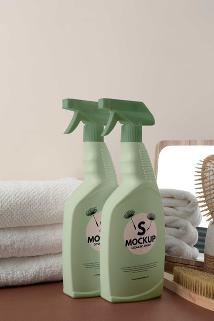 Free Mock-Up Of Cosmetic Spray Bottle Psd