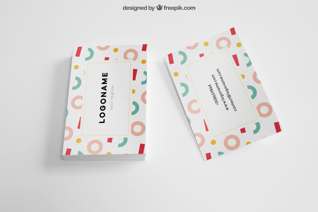 Free Mock Up Of Two Business Cards Psd