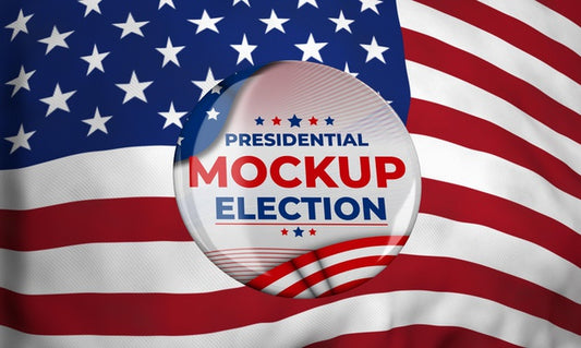 Free Mock-Up Presidential Election Insignia For United States Psd