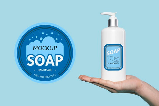 Free Mock Up Soap For Washing Hands Psd