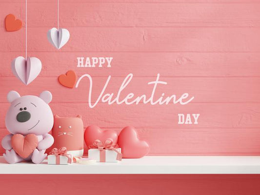 Free Mock Up Wall For Valentine'S Day Psd