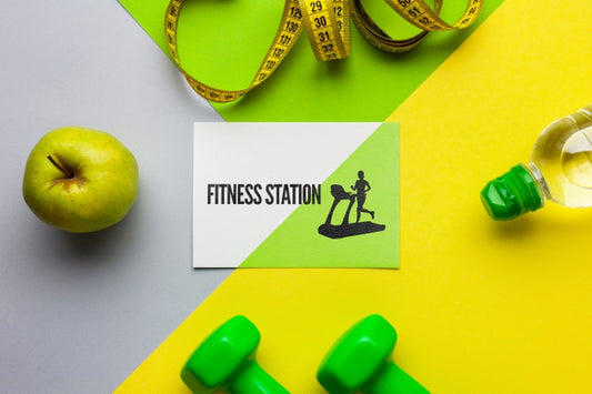 Free Mock-Up With Fitness Equipment Psd