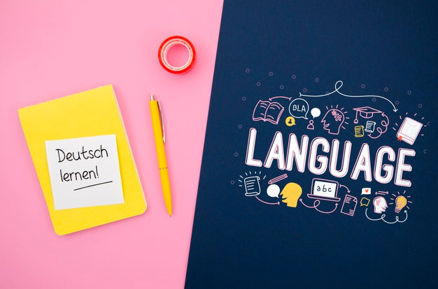 Free Mock-Up With Inspirational Message To Learn Language Psd