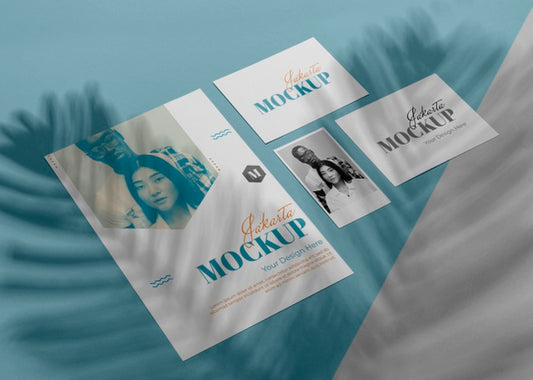 Free Mockup Brochure Shadow Overlay Psd