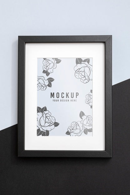 Free Mockup Frame On Wall Psd