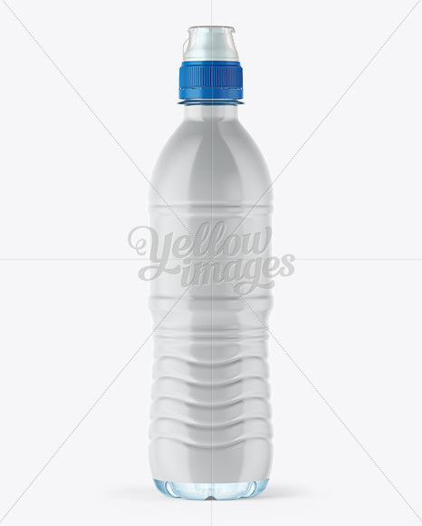Free Mockup Of 500Ml Sport Bottle W/ Shrink Sleeve Labeling