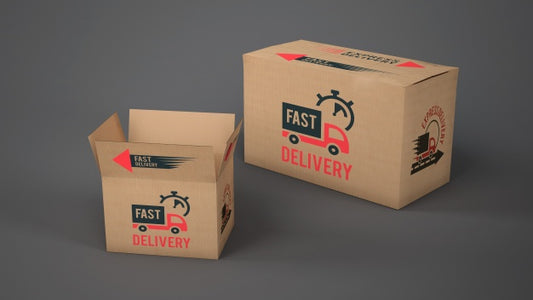 Free Mockup Of Delivery Boxes Of Different Sizes Psd