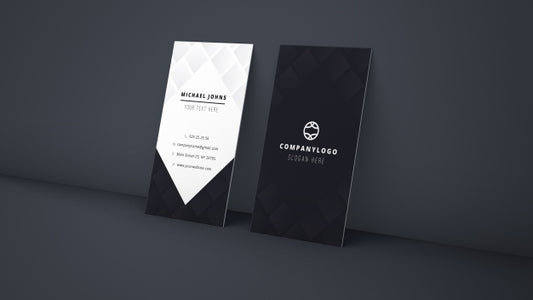 Free Mockup Of Leaning Business Cards Psd