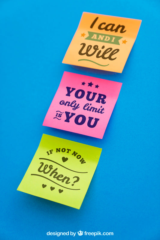 Free Mockup Of Sticky Notes With Quotes Psd