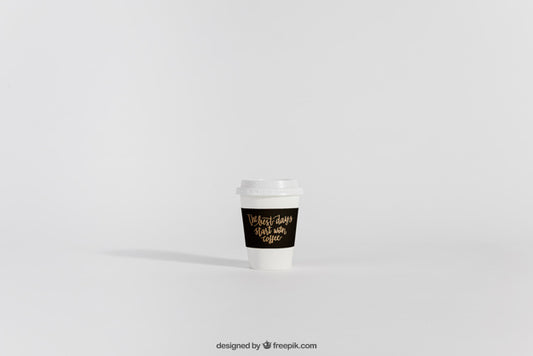 Free Mockup Of Take Away Coffee Cup Psd
