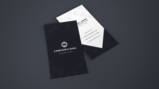 Free Mockup Of Two Business Cards Psd