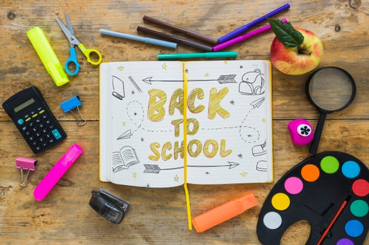 Free Mockup With Back To School Concept Psd