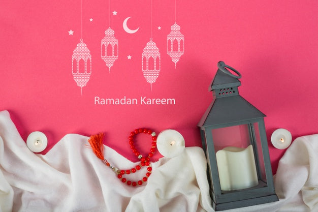 Free Mockup With Ramadan Concept Psd