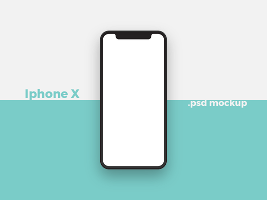 Free Iphone X - Mockup from Front Angle