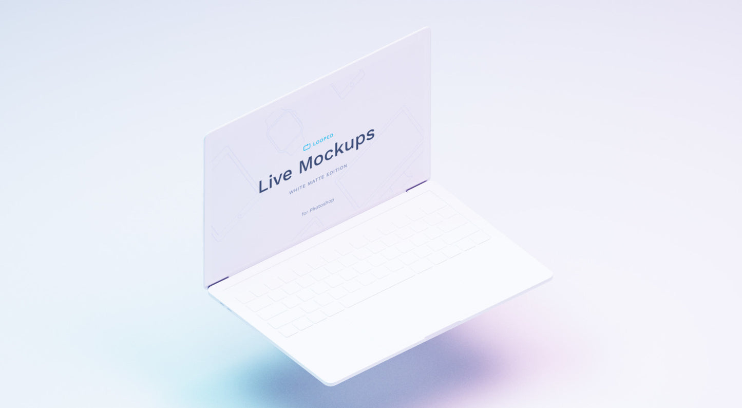 Free 8 White Matte Apple Devices Mockups