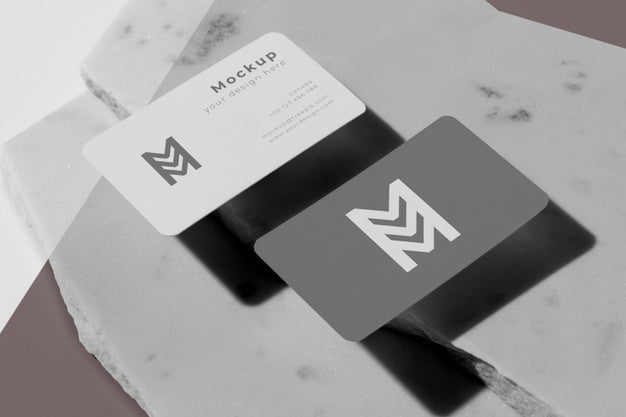 Free Modern Arrangement Of Mock-Up Business Card Psd