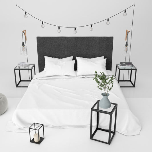 Free Modern Bedroom Mockup With Decorative Elements Psd