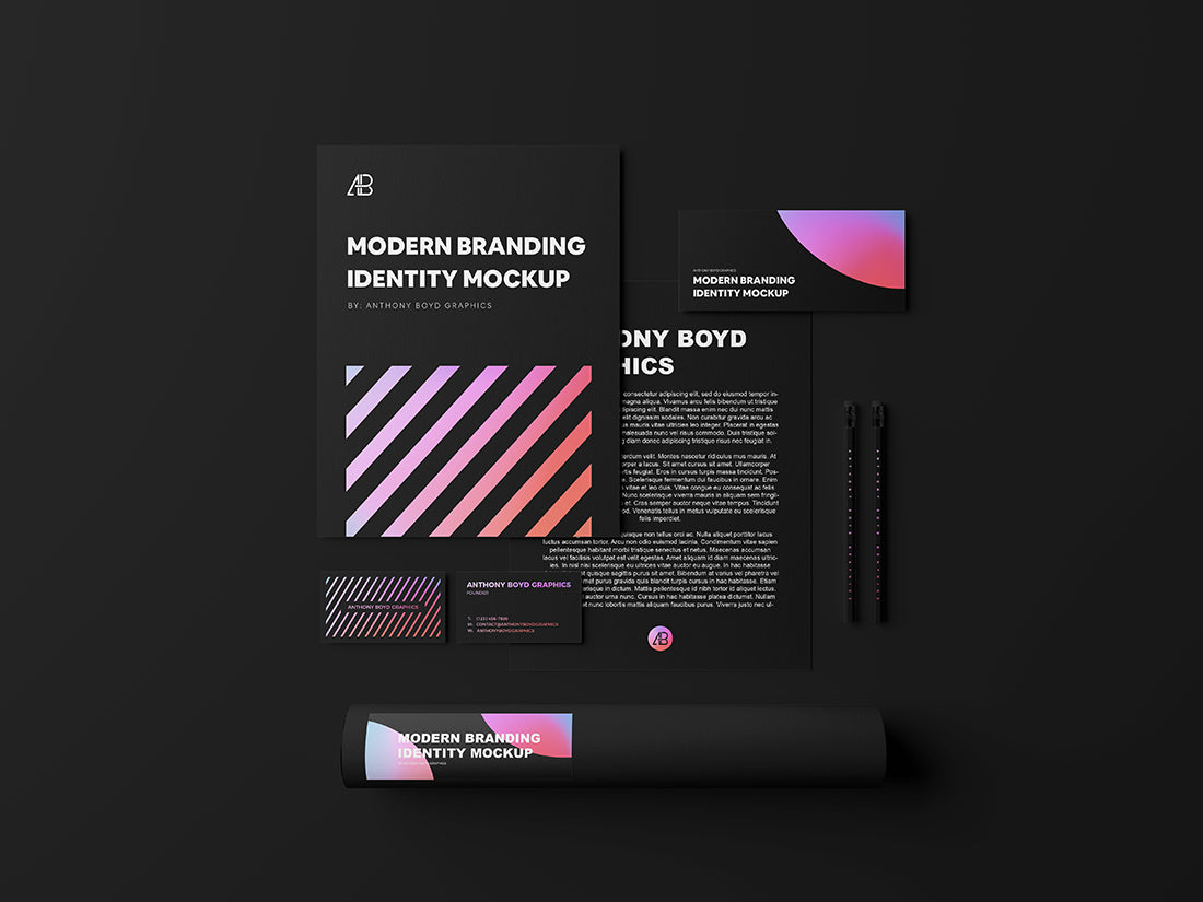 Free Modern Branding Identity Mockup Vol.4
