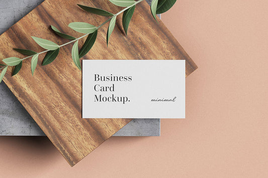 Free Modern Business Card Mockup 2
