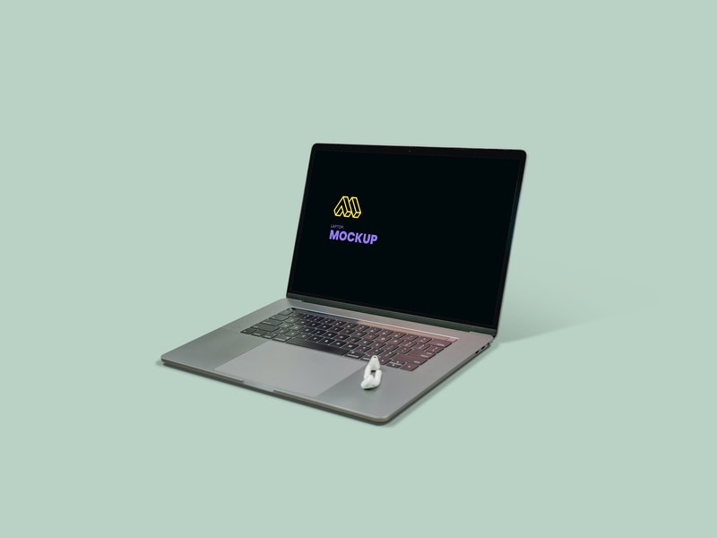 Free Modern Laptop Psd Mockup