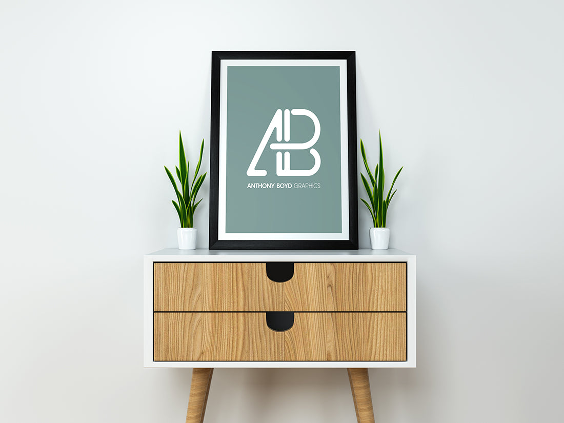 Free Modern Poster Mockup Psd