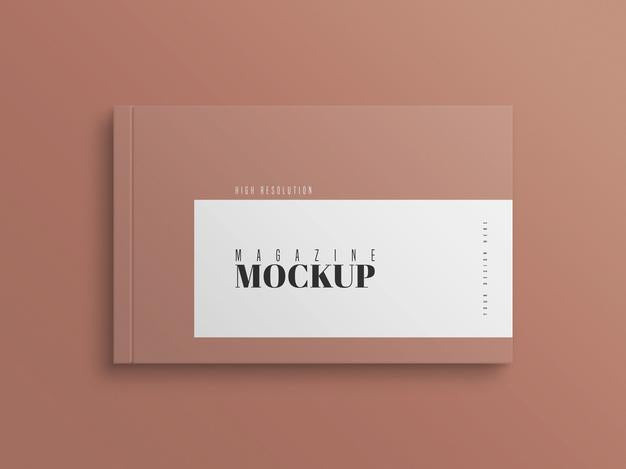 Free Modern Single Magazine Mockup Psd