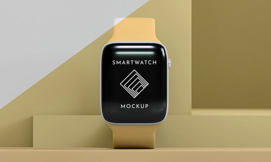 Free Modern Smartwatch With Screen Mock-Up Presentation Psd