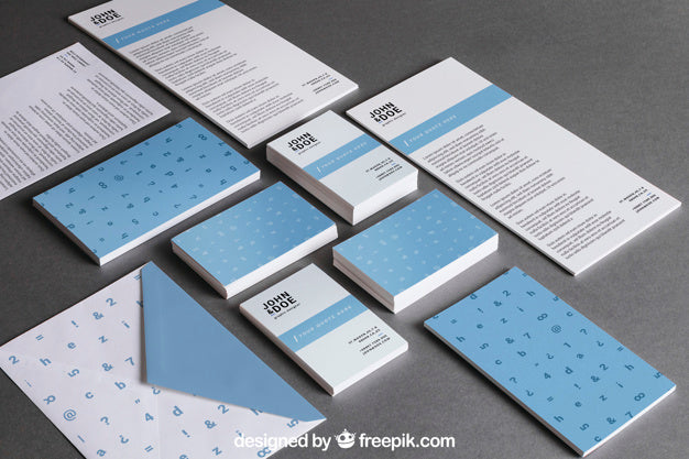 Free Modern Stationery Mockup Psd