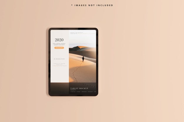 Free Modern Tablet Screen Mockup Psd