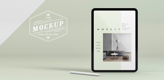 Free Modern Tablet With Screen Mock-Up Psd