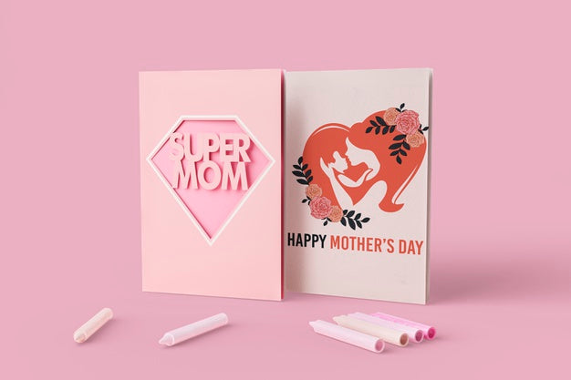 Free Mother'S Day Celebration Card With Mock-Up Psd