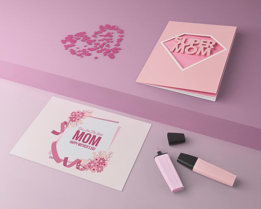 Free Mother'S Day Celebration Card With Mock-Up Psd