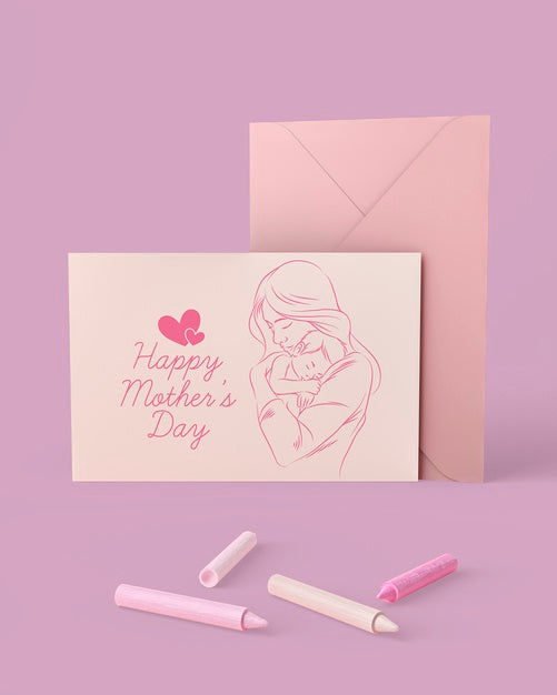 Free Mother'S Day Celebration Card With Mock-Up Psd