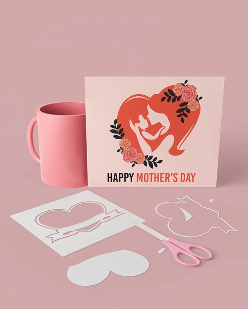 Free Mother'S Day Celebration Card With Mock-Up Psd
