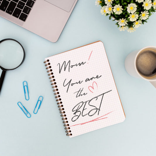 Free Mother'S Day Mockup Notebook Psd