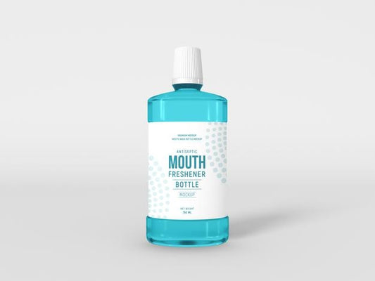 Free Mouth Freshner Plastic Bottle Packaging Mockup Psd