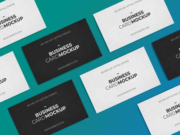 Free Multiply Business Card Mockup Template Psd