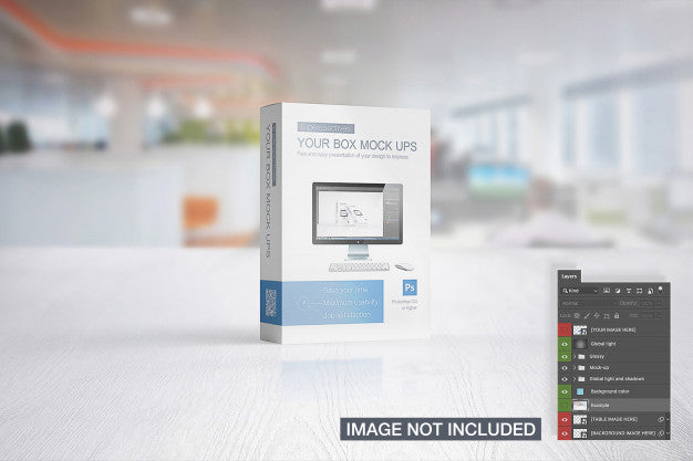 Free Multipurpose Product Box On A Stage Mockup Psd
