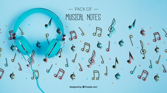 Free Musical Notes Concept For Artists Psd
