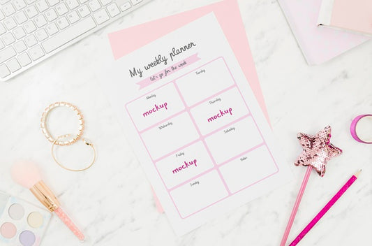 Free My Weekly Planner Of A Girl Psd