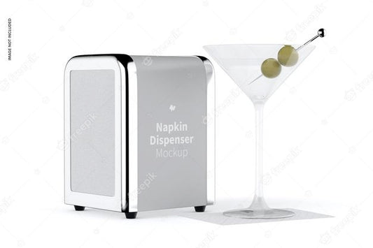 Free Napkin Dispenser Mockup, Perspective View Psd