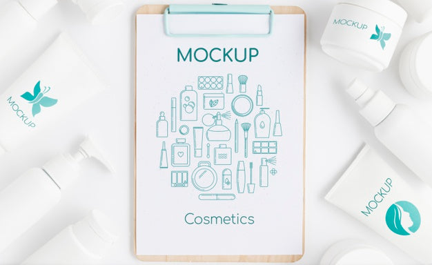 Free Natural Cosmetics Concept Mock-Up Psd